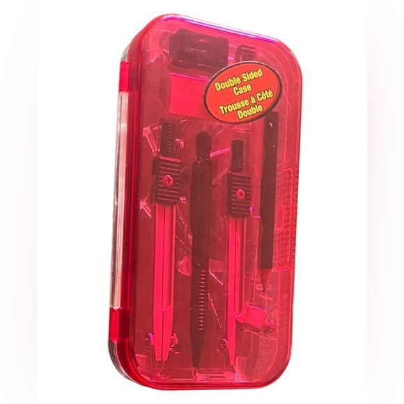 MERANGUE Transparent Geometry Set ā Red Case š $5 Finds ā Clearance Section š - Picture 3 of 5